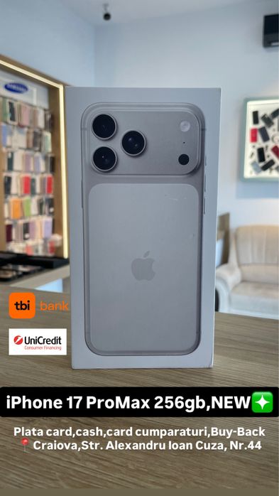 iPhone 17 ProMax 256gb,New |•| G Store Mobile