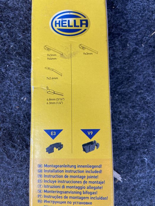 Lamele stergatoare parbriz Hella WP 55 si WP 50