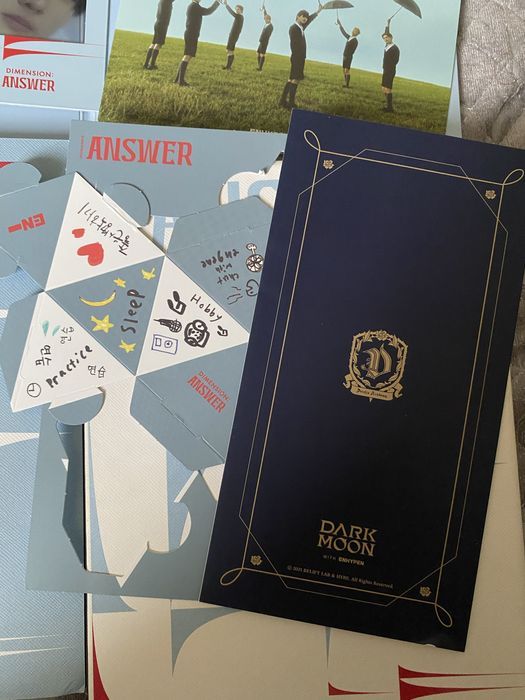 Альбом кпоп группы Enhypen dimension:answer yet