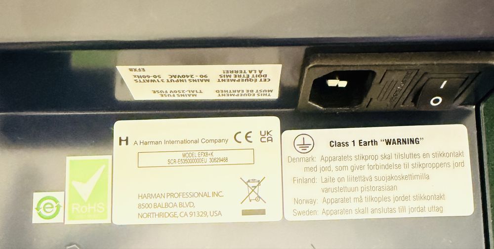 Soundcraft EFX8 mixer 8 canale cu efecte Lexicon profesional (ca nou)