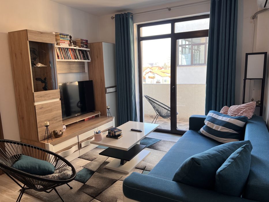 PROPRIETAR-apartament 2 camere,bloc nou,caramida,mobilat&utilat