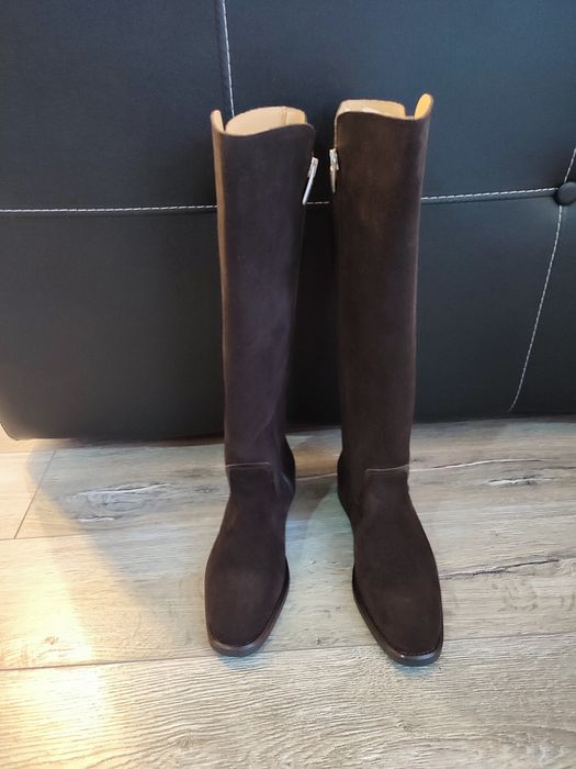 Cizme de damă din piele întoarsă marimea 37