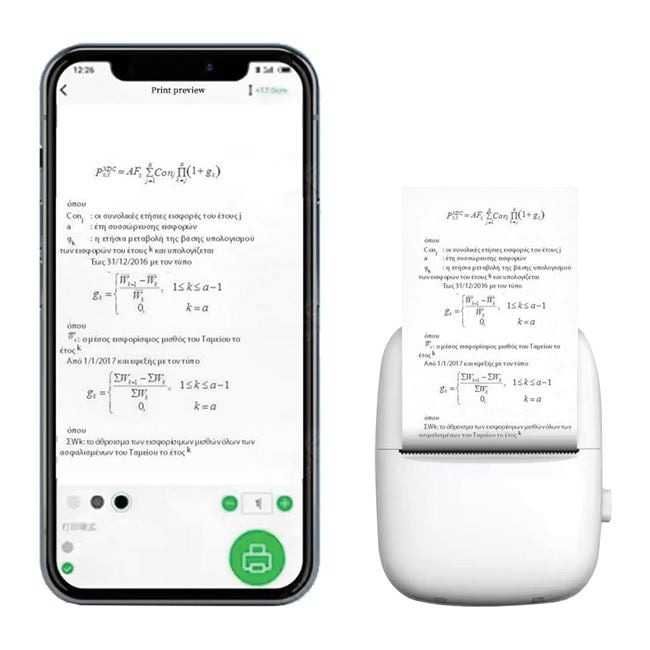 Mini imprimanta termica,portabila,bluetooth,IOS si Android,6 Role