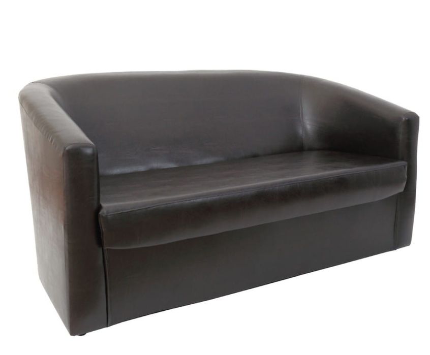 Canapea si fotolii Tudor imitatie piele negru