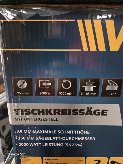 Circular cu masa Workzone 254mm 2000w