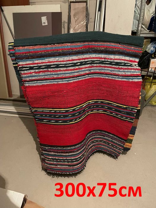 Ръчно тъкани памучни черги - 3бр с различни шарки