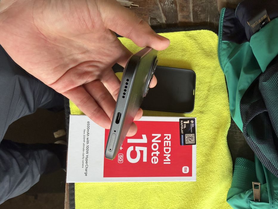 Redmi not 15 pro +5g pamit 8.256g holati ideal karopka dak bor