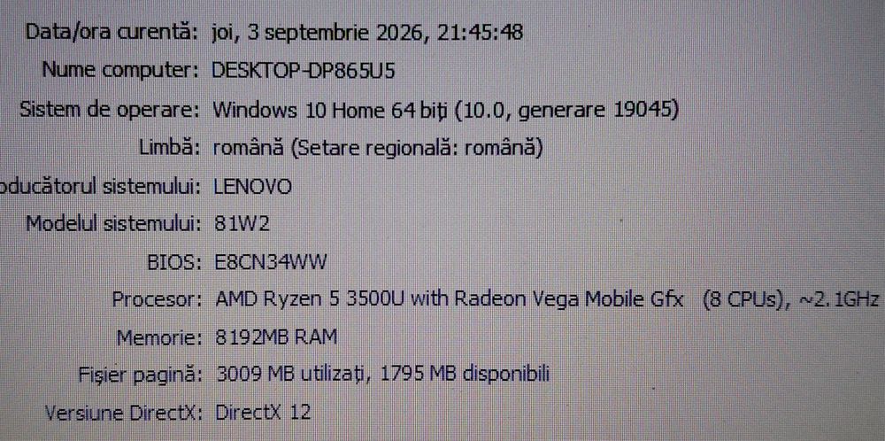 Lenovo Ideapad 3 de 17,3" 8gb ram 256gb ssd