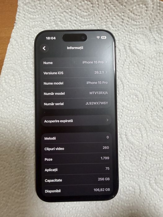 De vânzare iphone 15 pro