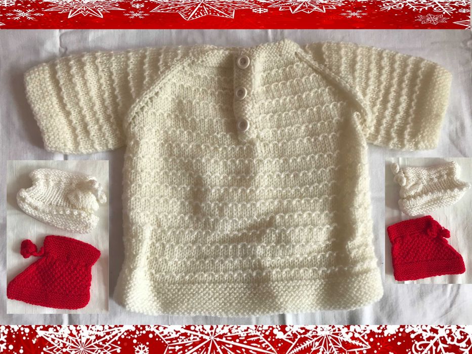 Детски Шапки Бебешки Комплекти Плетени Блузи Терлици Елеци   Рокля