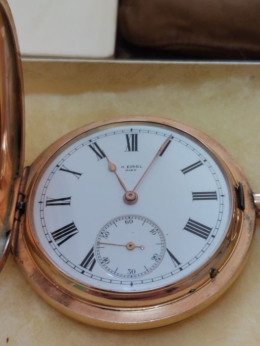 Златен 14К JWC/IWC Pocket watch