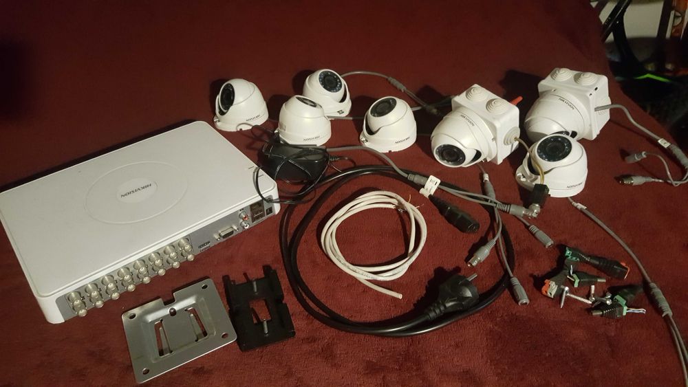 Dvr Sistem Supraveghere Hikvision 16 Canale 7 Camere