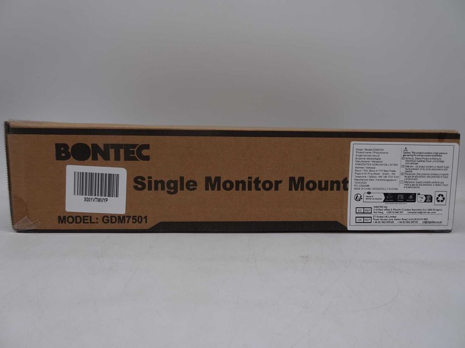 Suport de birou Bontec pentru monitor, 34″, fără înclinare, pivotant