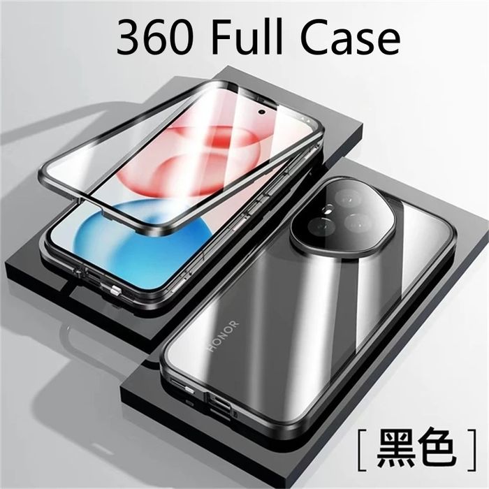 Honor 400 / Pro / Lite / Двоен 360 магнитен кейс с камера протектор