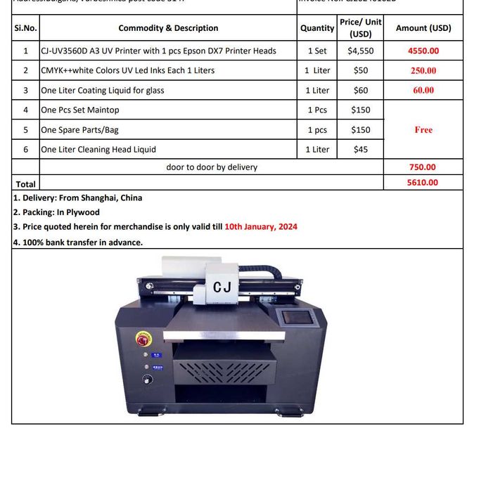 ТОП ЦЕНА UV принтер Jucolor Inkjet 3060