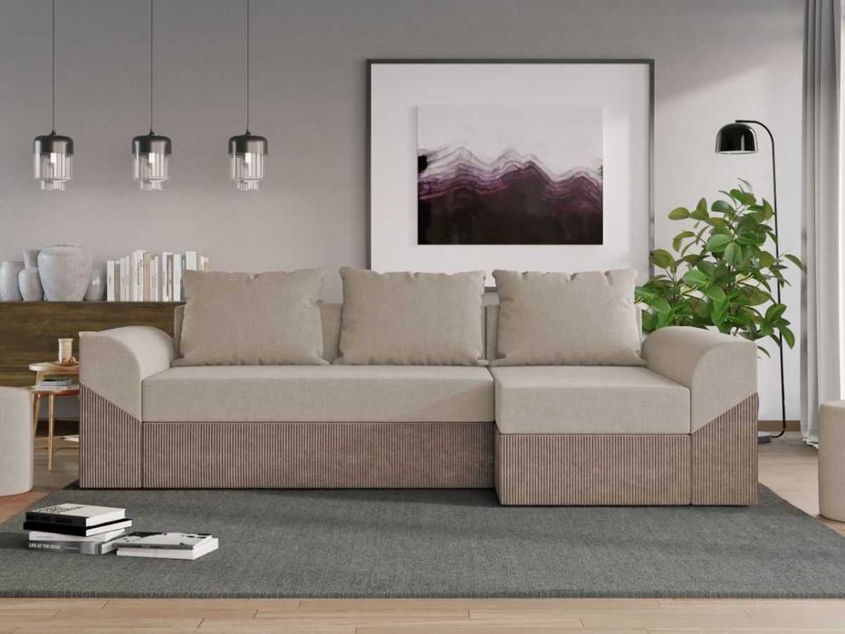 Coltar Extensibil Cali Catifea Bej / Reiat Cappuccino