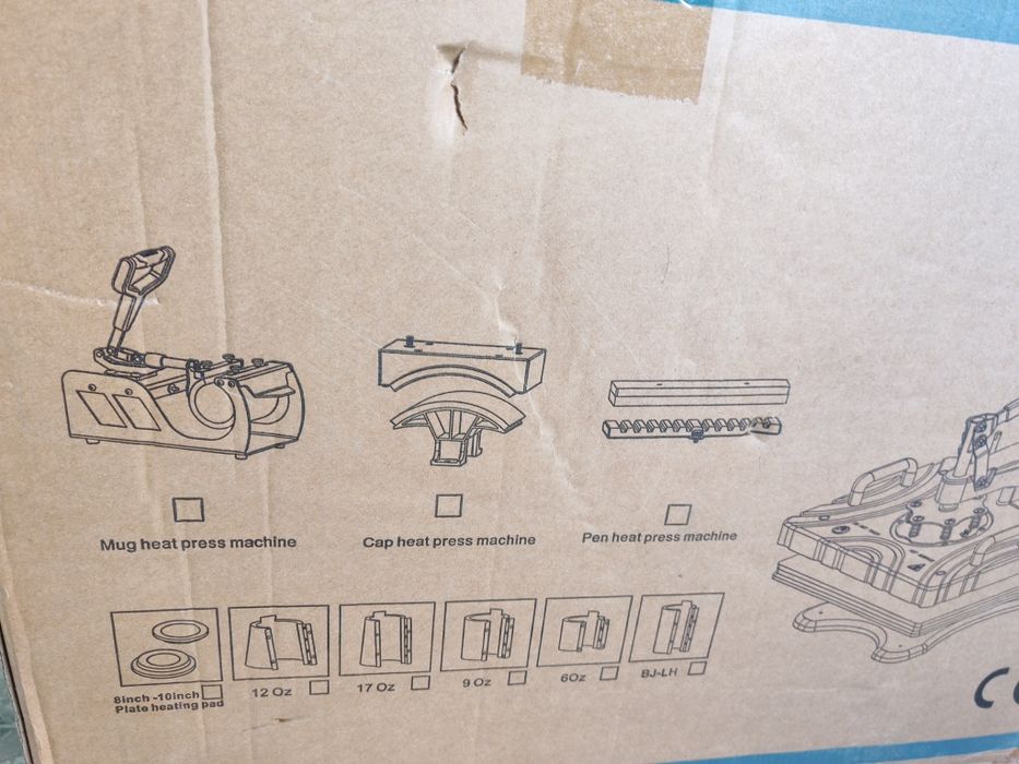 Термопреса Vevor 10 in 1