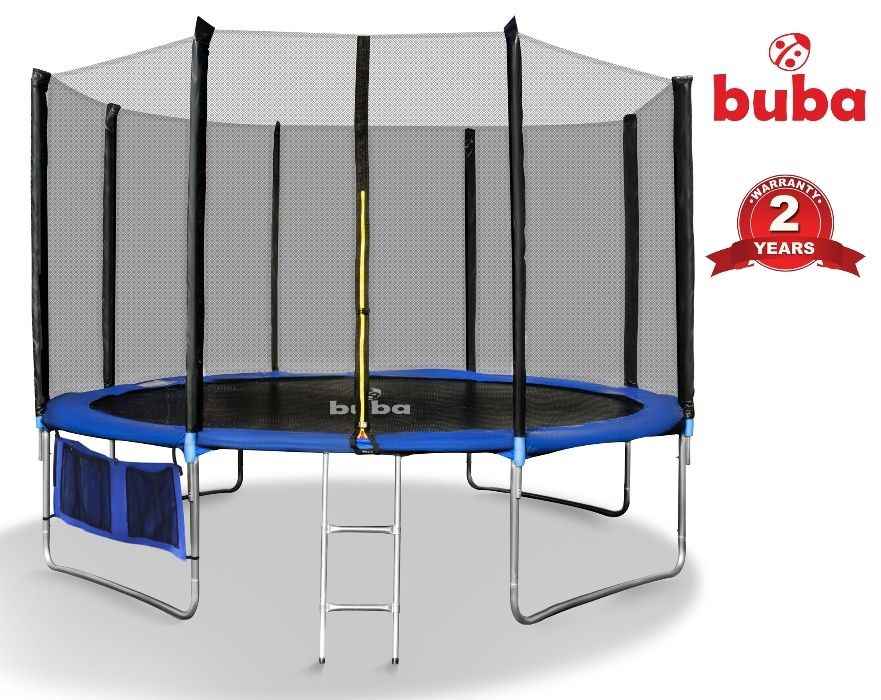 НА СКЛАД! Buba Детски батут 12FT (366 см) с мрежа и стълба