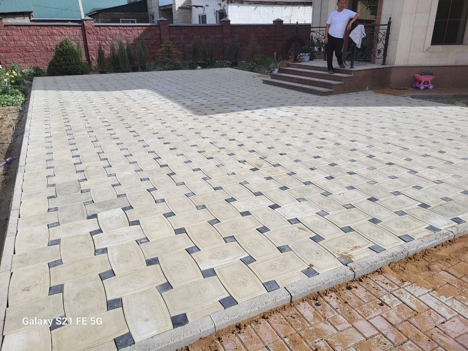 Укладка брусчатки