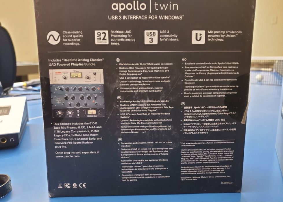 UAD Apollo Twin USB 3.0 Windows