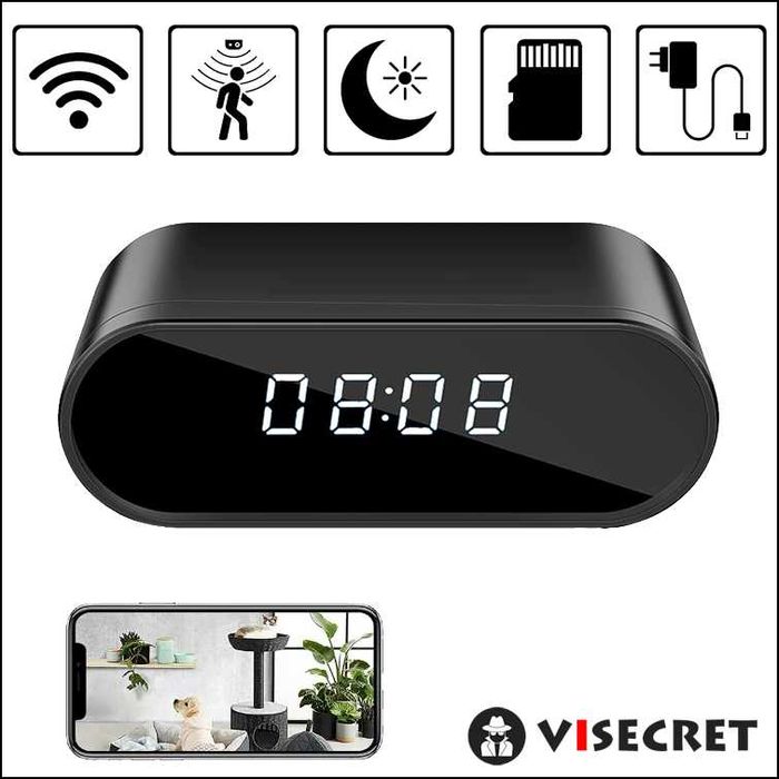 WiFi скрита камера в LED часовник