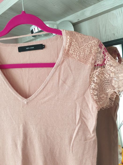 Рокля тънко плетиво с дателен ръкав 36 р.р.