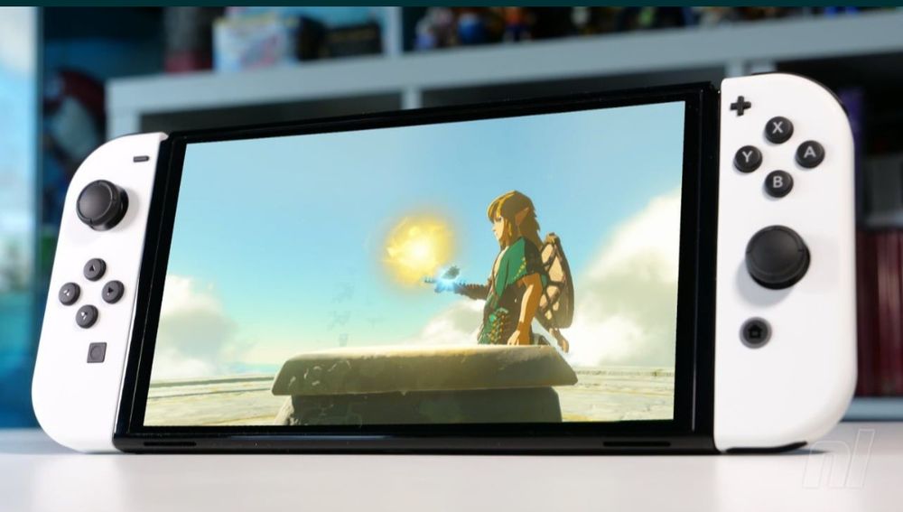 Nintendo switch OLED plus joc Zelda si Minecraft  ca nou