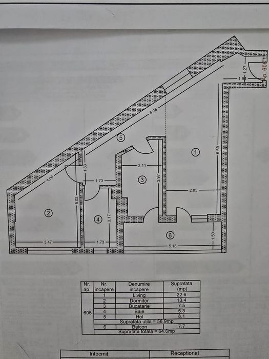 Apartament cu 2 camere de vânzare – complet mobilat și utilat, Popești-Leordeni