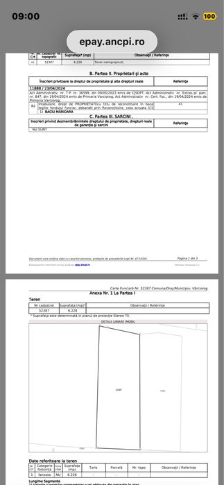 Vand teren in sat Surduc bihor