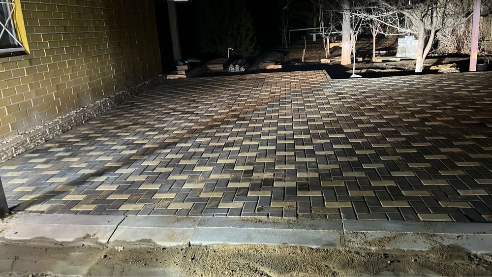 Укладка брусчатка