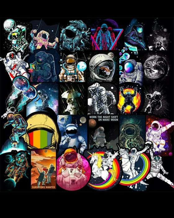 Наклейки стикеры космос