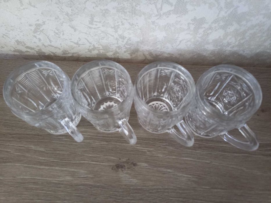Хрустальные кружки/бокалы 4 шт.