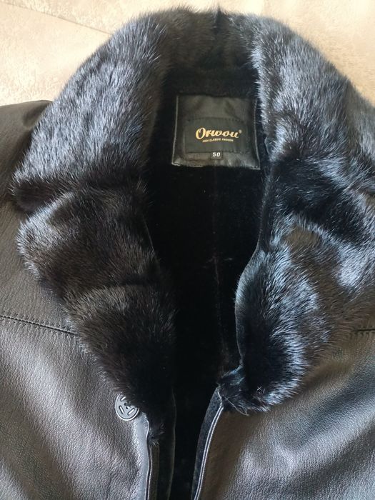 Дубленка кожанная