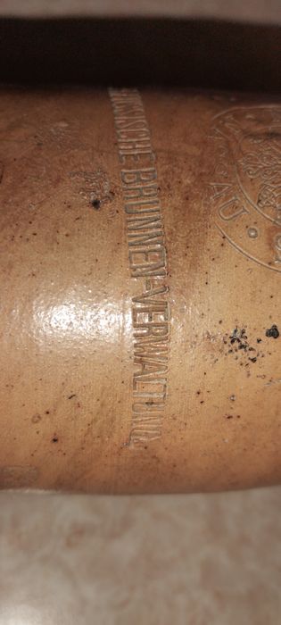 Стара глинена бутилка 1848г.