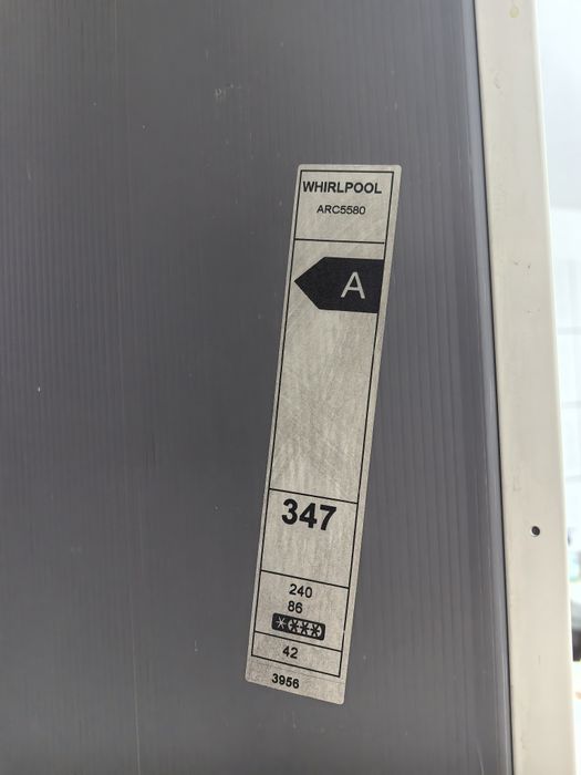 Combină frigorifica Whirlpool clasa A, 347 litri, 2 compresoare