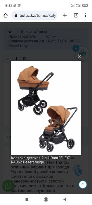 Детская коляска Rant Flex 2 в 1