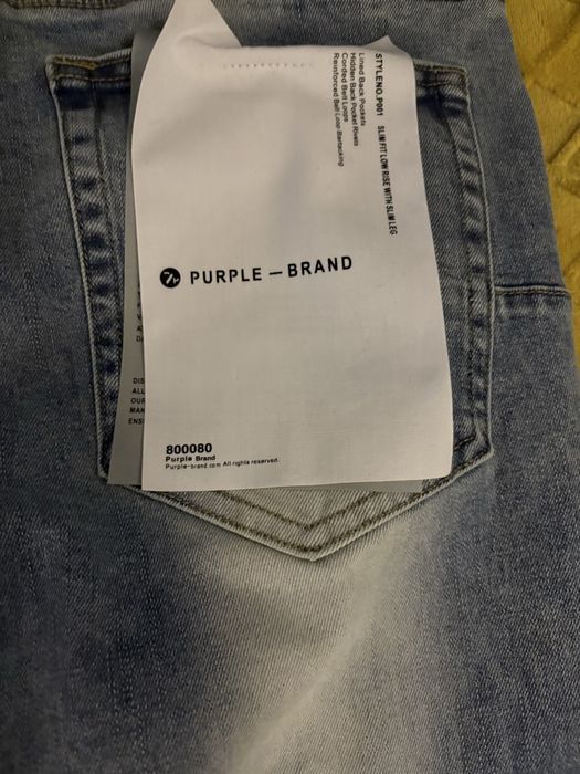 Blugi purple albastri marimea 32.