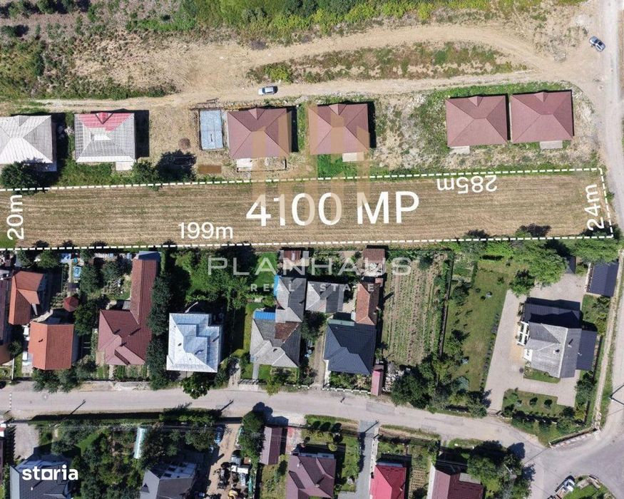 Teren intravilan, 4100 mp – Tăuții-Măgherăuș, zonă centrală rezidenția