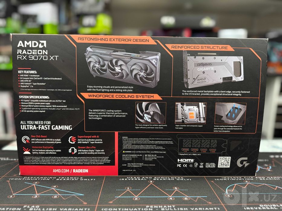 Gigabyte Radeon™ RX 9070 XT GAMING 16G