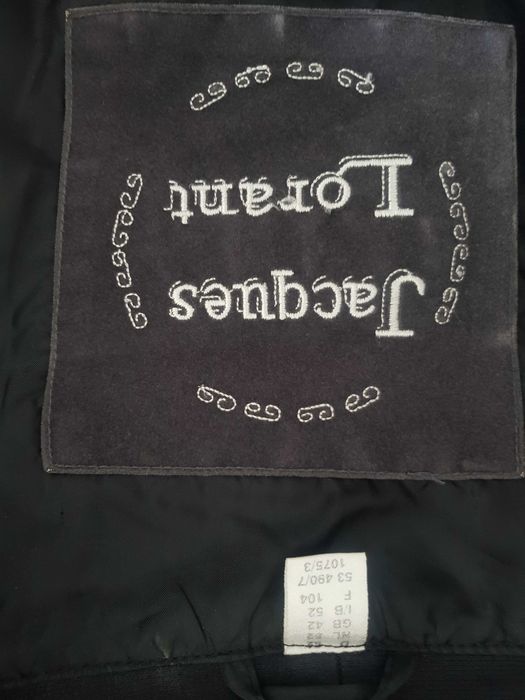 Geaca neagra cu catifea bordo si gri Jacques Lorant 52