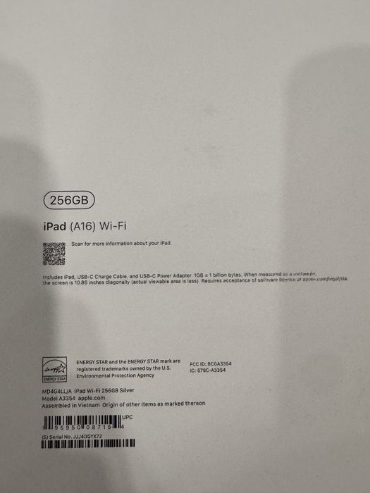 Продам Apple iPad 11 (A16) 256 GB Wi-Fi