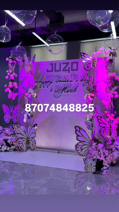 Фотозона баннер  оформление 8 марта