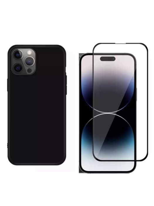 Husa Air Soft si Folie Sticla CXD 21D Iphone 14 15 16E 17 PRO MAX PLUS