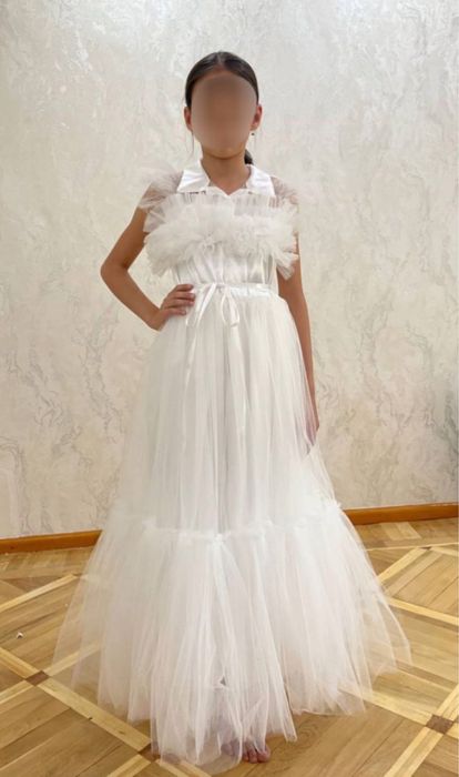 Белые длинные платья на девочек из турции на выпускной 4 класса