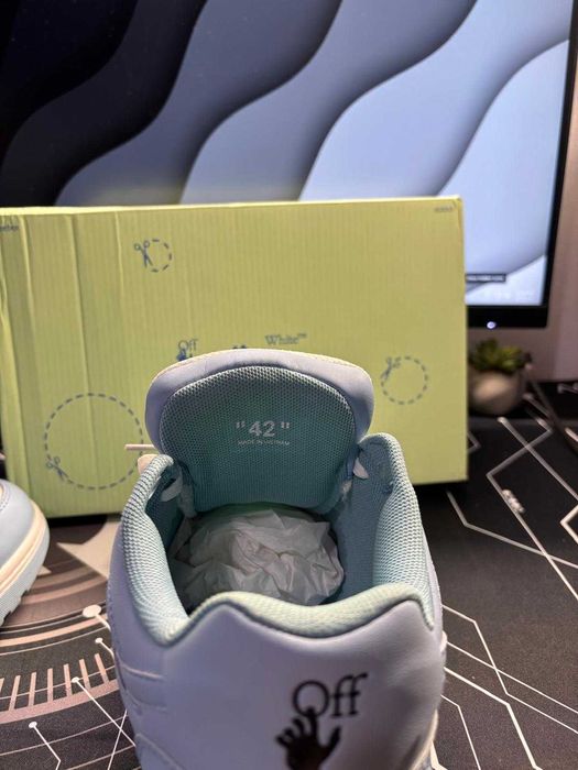 Off White Out Of Office Baby Blue