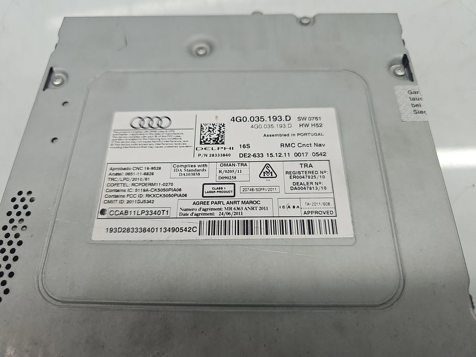 Unitate multimedia AUDI A6 (4G2, C7) [Fabr 2012-2017] 4G0035193D