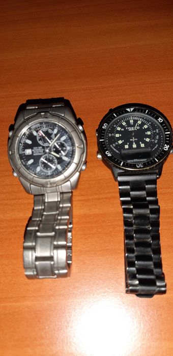 Citizen Eco-Drive Titanium WR100 safir si Tokio QUARTZ defecte