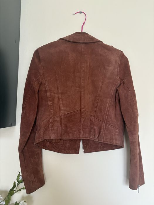 Дамско кожено яке Mango