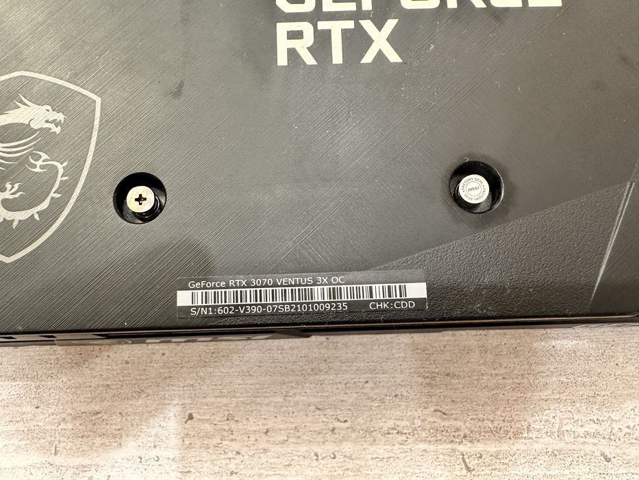 GeForce RTX 3070 VENTUS 3X OC