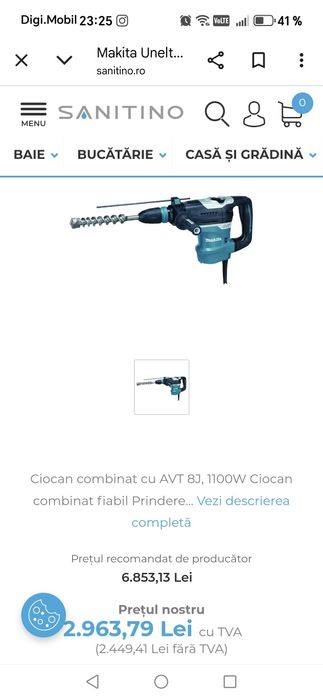 Makita Rotopercutoar picamer sds plus